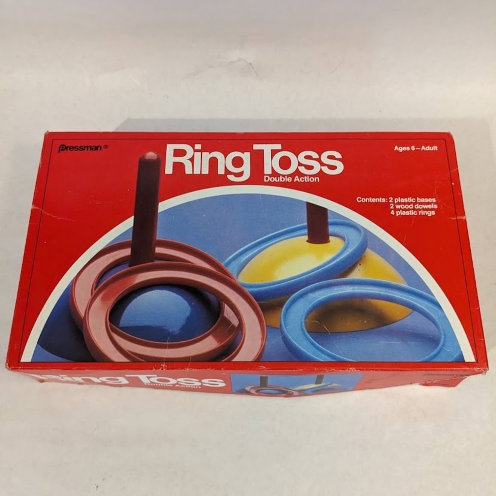 Vintage 1979 Pressman Double Action Ring Toss Game Complete Set 2087 Retro Toy - Picture 2 of 7